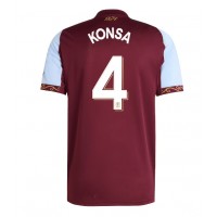 Aston Villa Ezri Konsa #4 Domáci futbalový dres 2025-26 Krátky Rukáv